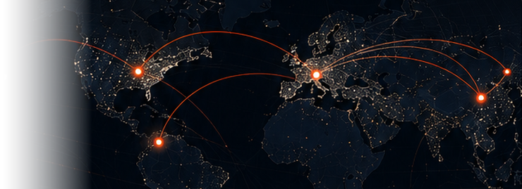 World map with SlopeLab support locations